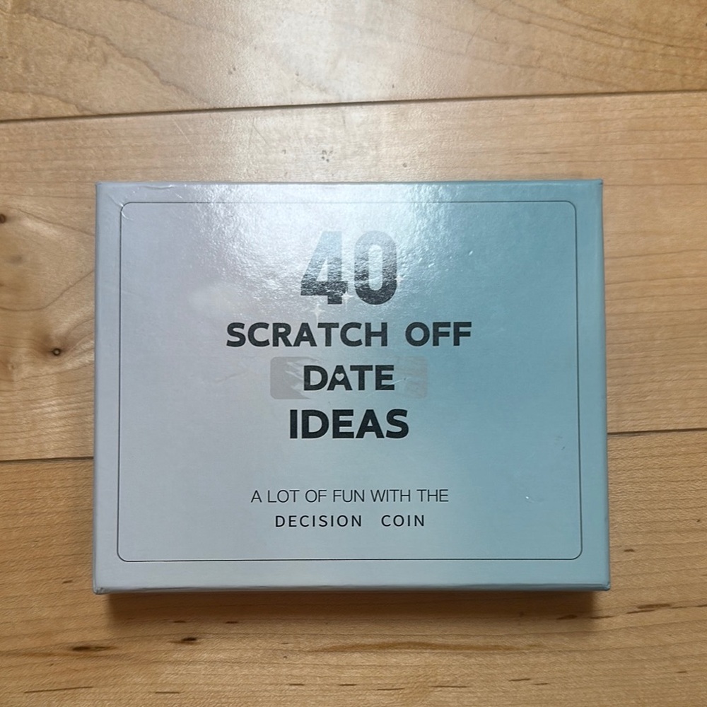 Scratch Off Date Ideas Box for couples